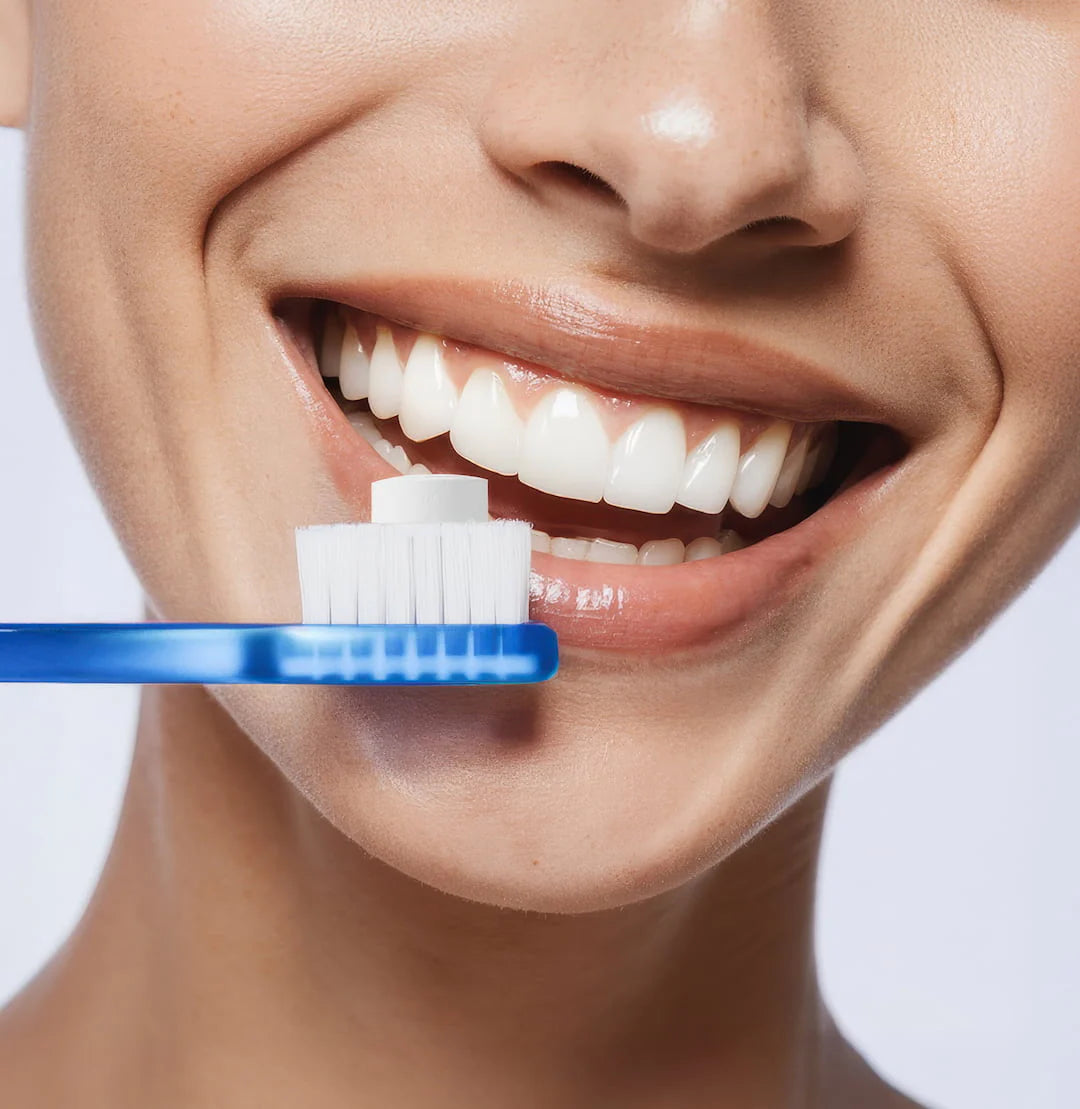 A smile and toothbrush